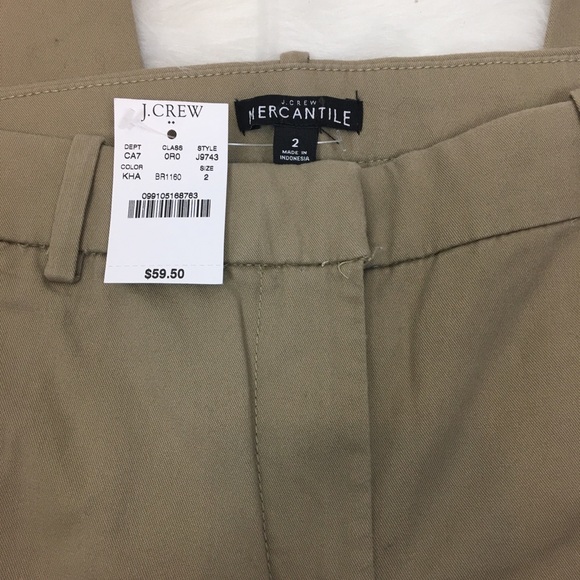 J Crew Mercantile NEW Tan Khaki Chino Pants Size 2 - Picture 5 of 9